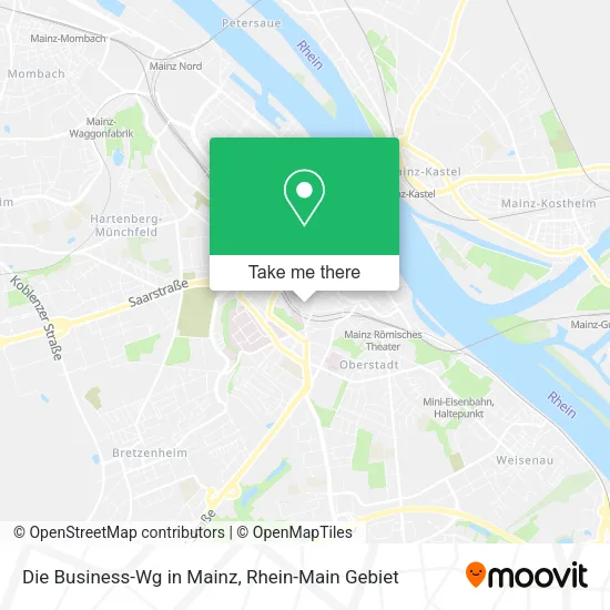 Карта Die Business-Wg in Mainz