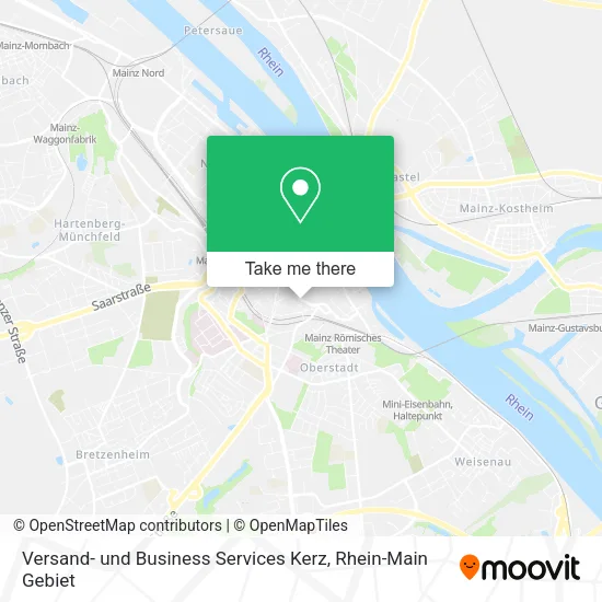 Карта Versand- und Business Services Kerz