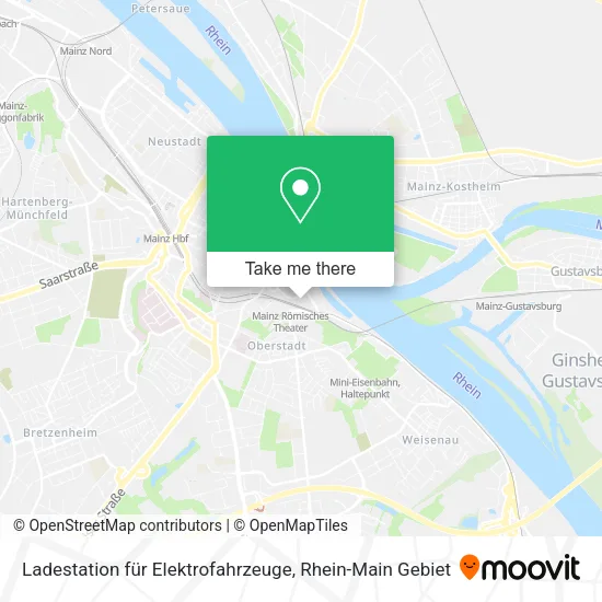 Карта Ladestation für Elektrofahrzeuge