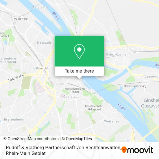 Карта Rudolf & Voßberg Partnerschaft von Rechtsanwälten