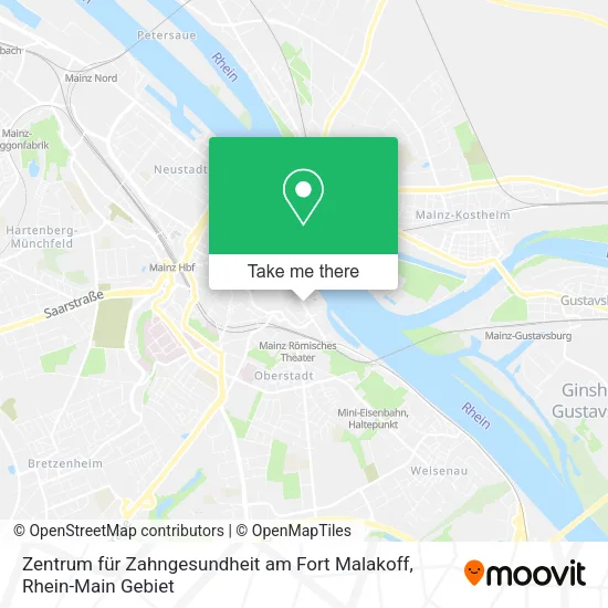 Карта Zentrum für Zahngesundheit am Fort Malakoff