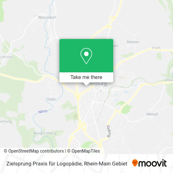 Карта Zielsprung Praxis für Logopädie