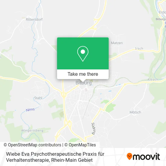 Карта Wiebe Eva Psychotherapeutische Praxis für Verhaltenstherapie