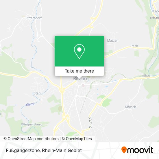 Карта Fußgängerzone