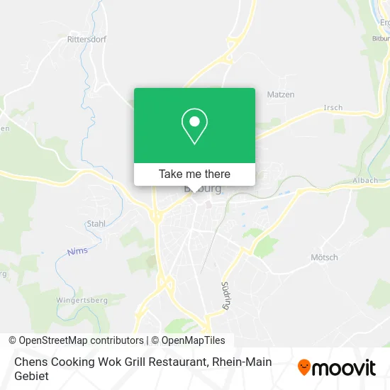 Карта Chens Cooking Wok Grill Restaurant