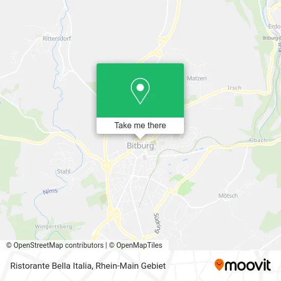 Карта Ristorante Bella Italia