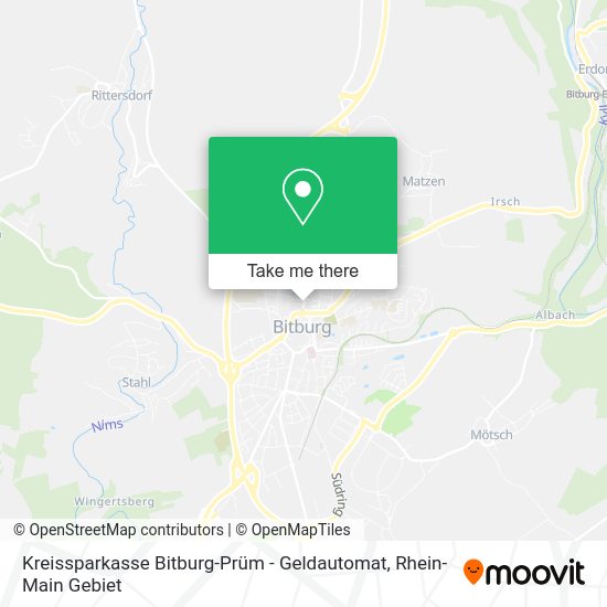 Карта Kreissparkasse Bitburg-Prüm - Geldautomat