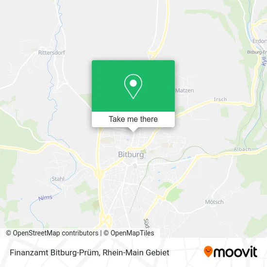 Карта Finanzamt Bitburg-Prüm