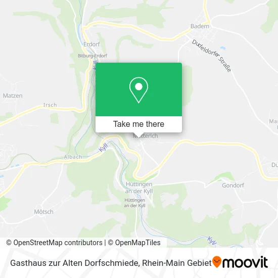Карта Gasthaus zur Alten Dorfschmiede