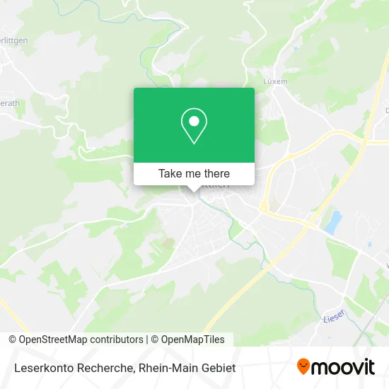 Карта Leserkonto Recherche