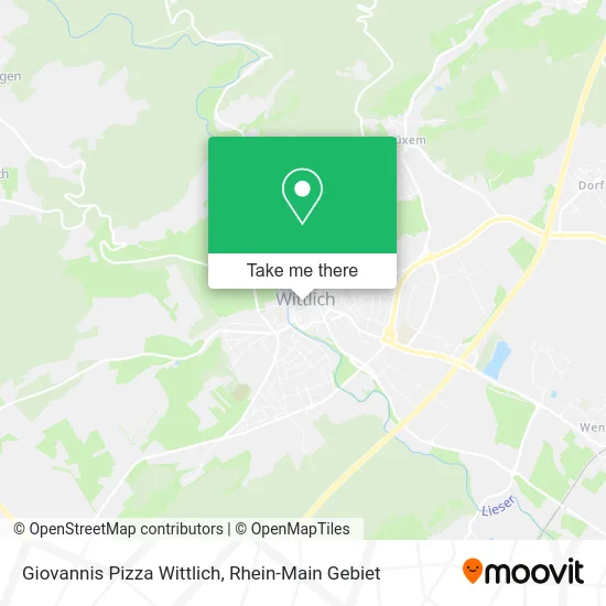 Карта Giovannis Pizza Wittlich
