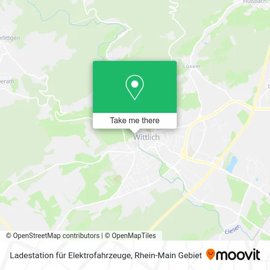 Карта Ladestation für Elektrofahrzeuge