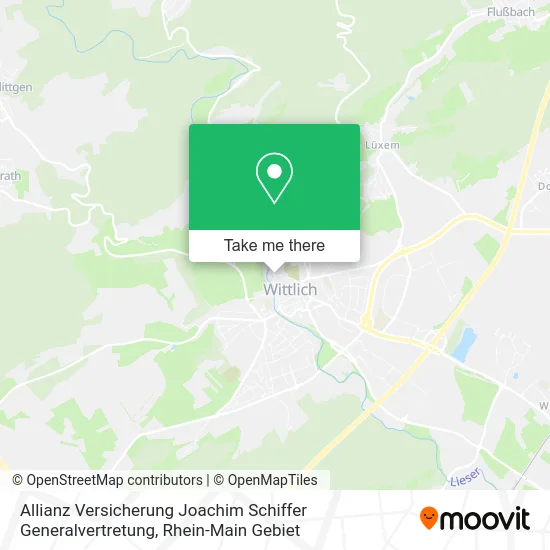 Карта Allianz Versicherung Joachim Schiffer Generalvertretung