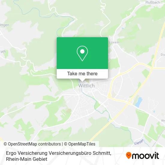 Карта Ergo Versicherung Versicherungsbüro Schmitt