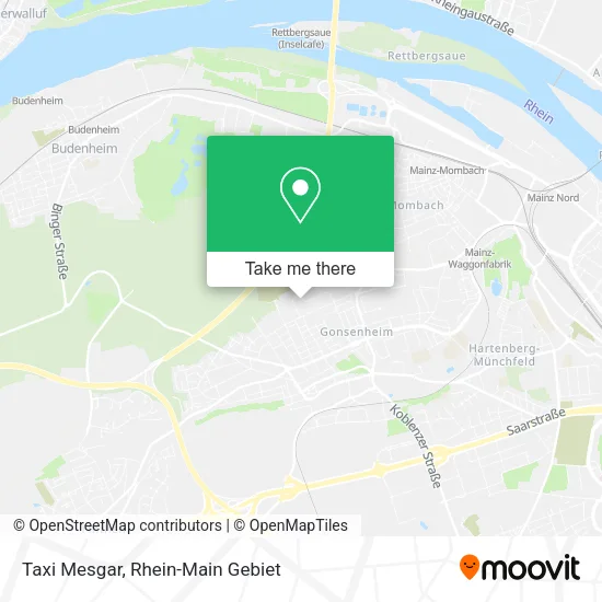 Карта Taxi Mesgar