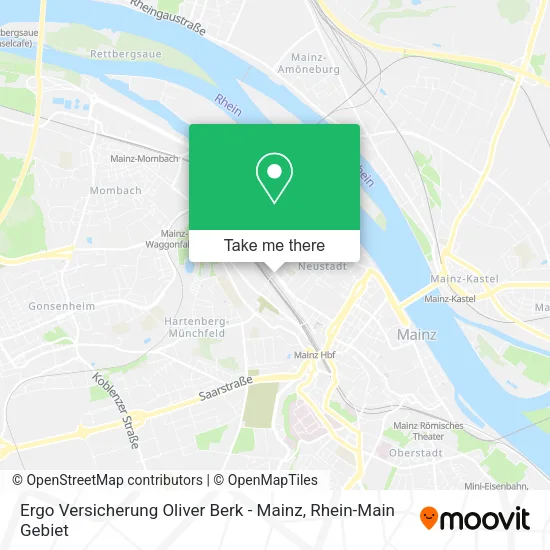Карта Ergo Versicherung Oliver Berk - Mainz