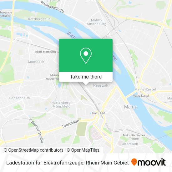 Карта Ladestation für Elektrofahrzeuge