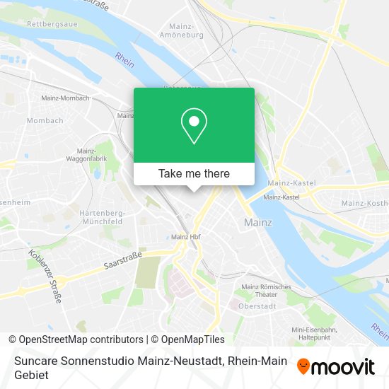 Карта Suncare Sonnenstudio Mainz-Neustadt