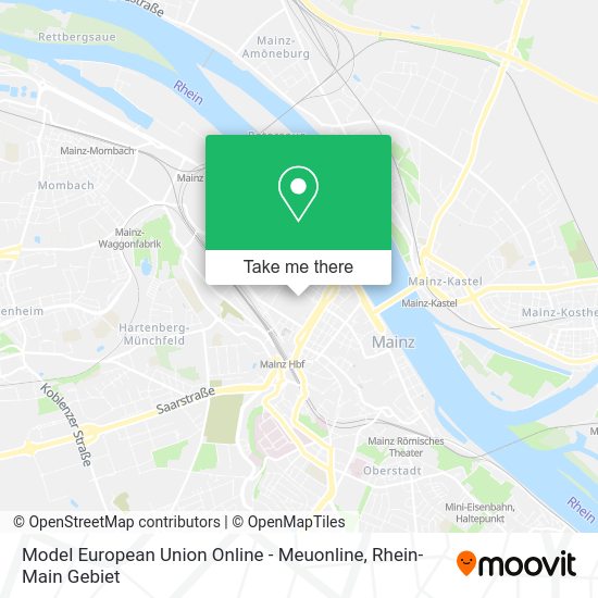 Карта Model European Union Online - Meuonline
