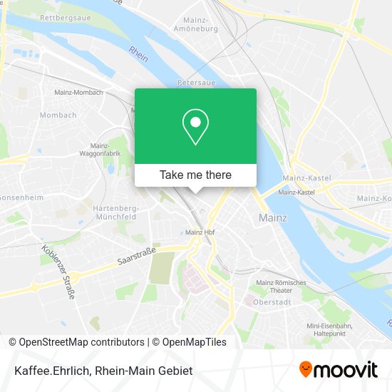 Карта Kaffee.Ehrlich