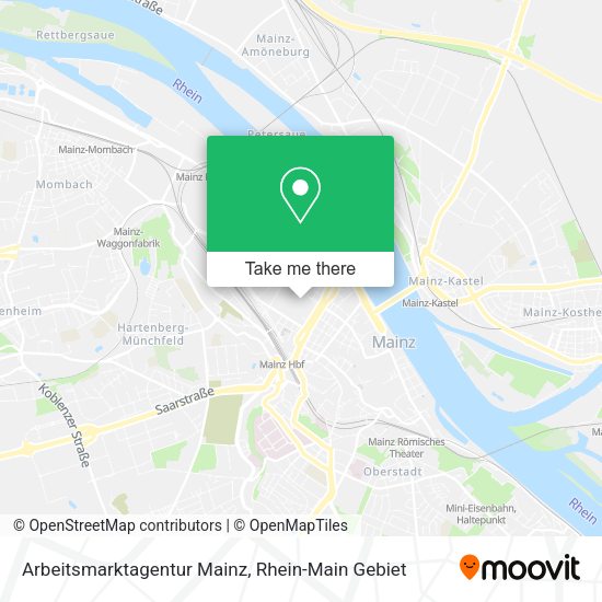Карта Arbeitsmarktagentur Mainz