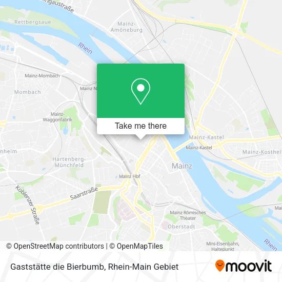 Карта Gaststätte die Bierbumb