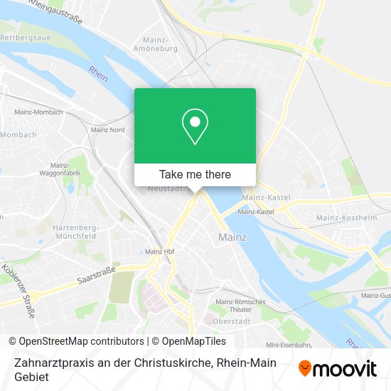 Карта Zahnarztpraxis an der Christuskirche