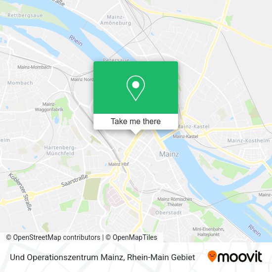 Карта Und Operationszentrum Mainz