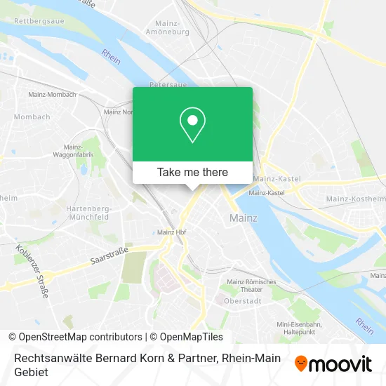 Карта Rechtsanwälte Bernard Korn & Partner