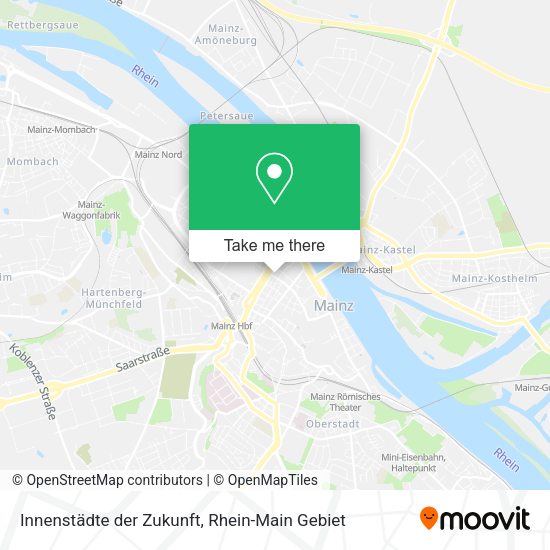 Карта Innenstädte der Zukunft