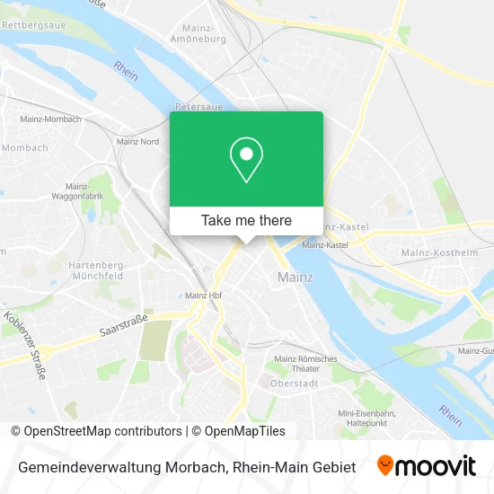 Карта Gemeindeverwaltung Morbach