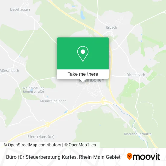 Карта Büro für Steuerberatung Kartes