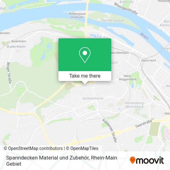 Карта Spanndecken Material und Zubehör