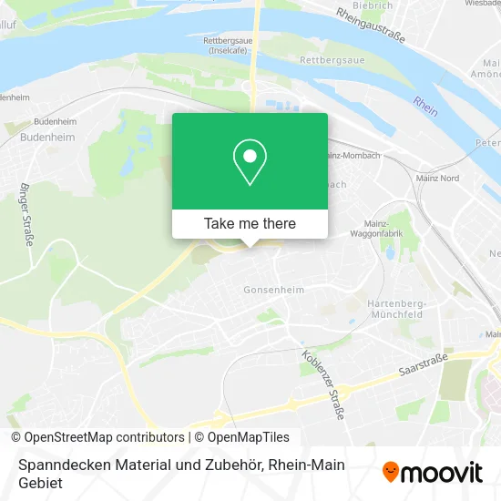 Карта Spanndecken Material und Zubehör