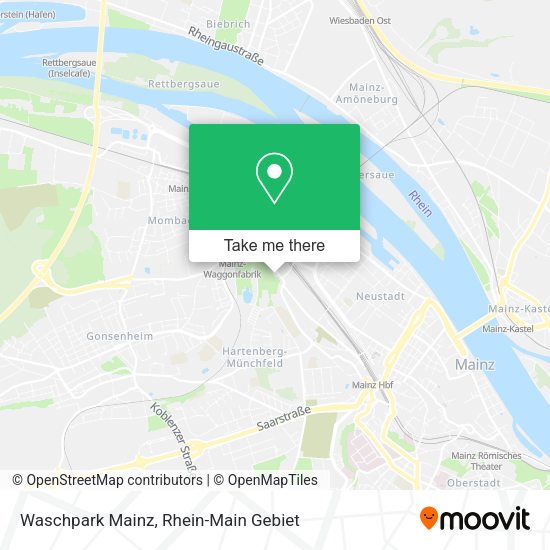 Карта Waschpark Mainz