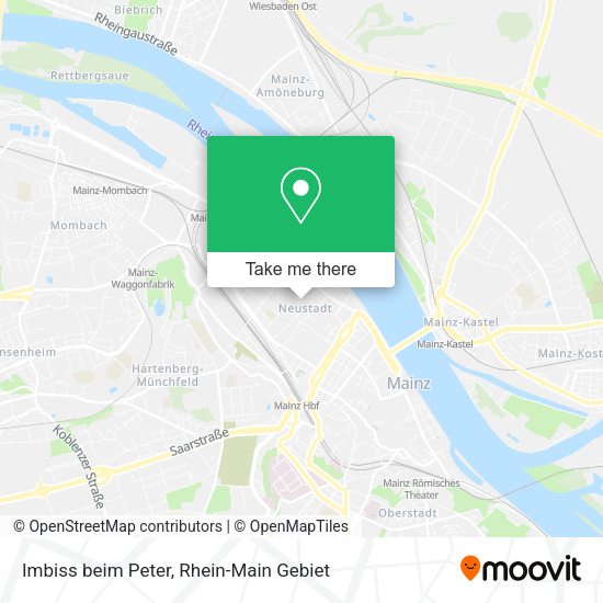 Карта Imbiss beim Peter