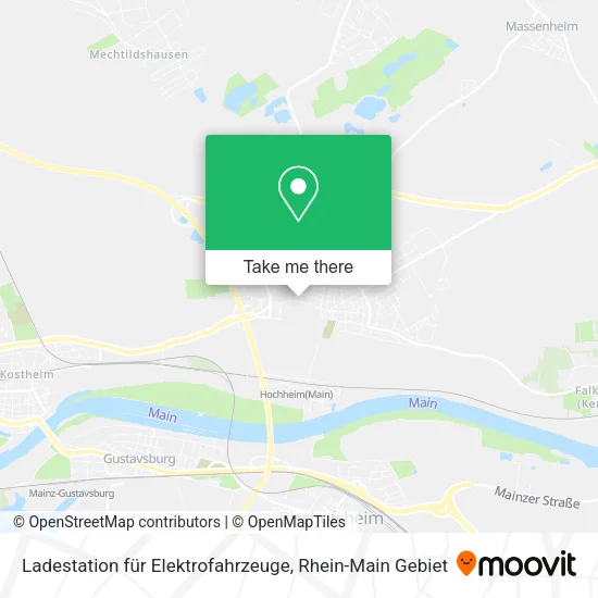 Карта Ladestation für Elektrofahrzeuge