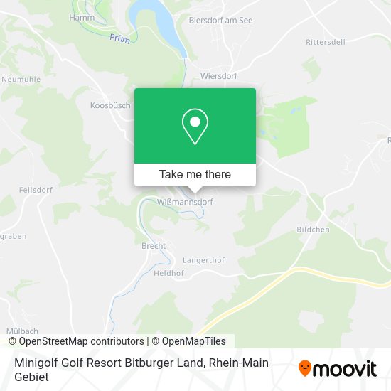 Карта Minigolf Golf Resort Bitburger Land