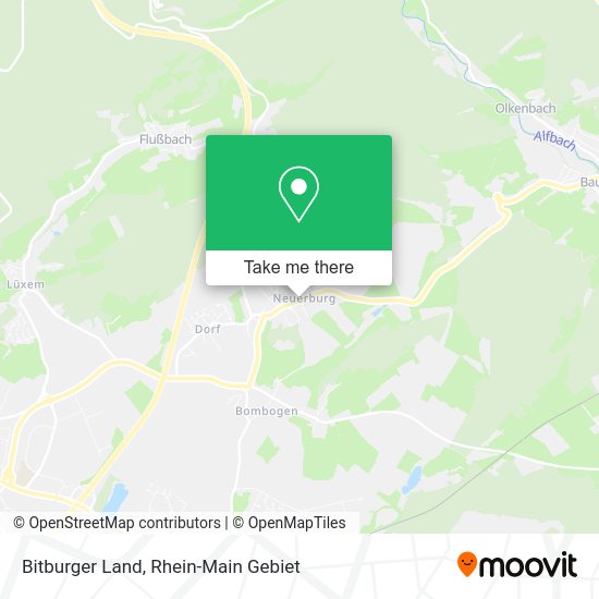 Карта Bitburger Land