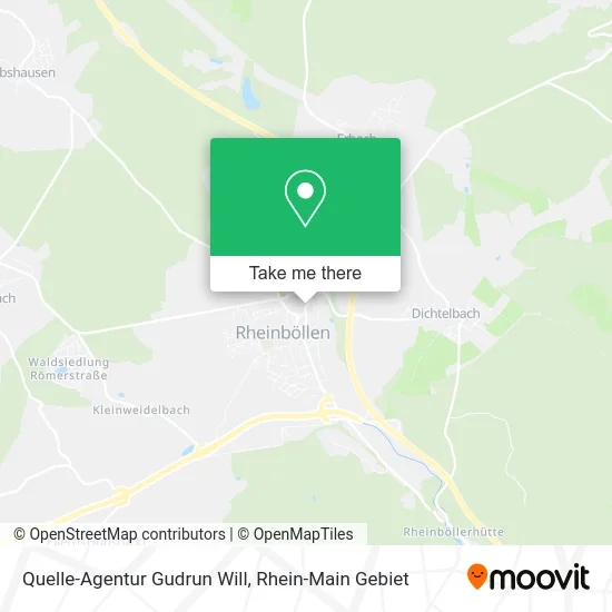 Карта Quelle-Agentur Gudrun Will