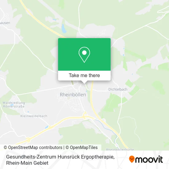 Карта Gesundheits-Zentrum Hunsrück Ergoptherapie