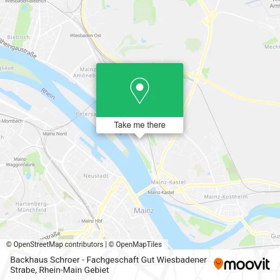 Карта Backhaus Schroer - Fachgeschaft Gut Wiesbadener Strabe