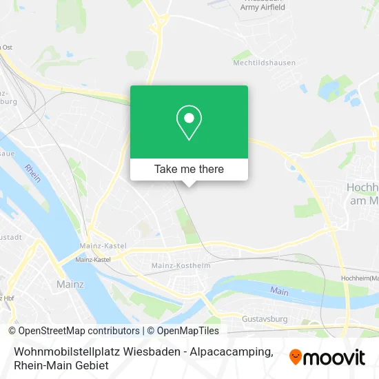Карта Wohnmobilstellplatz Wiesbaden - Alpacacamping