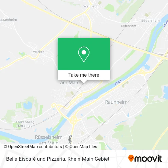 Карта Bella Eiscafé und Pizzeria