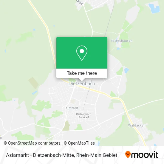 Карта Asiamarkt - Dietzenbach-Mitte