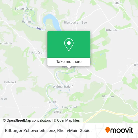 Bitburger Zelteverleih Lenz map