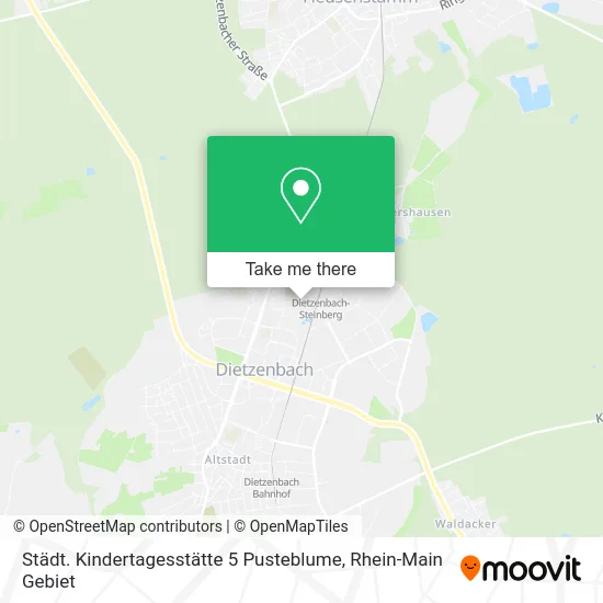 Карта Städt. Kindertagesstätte 5 Pusteblume