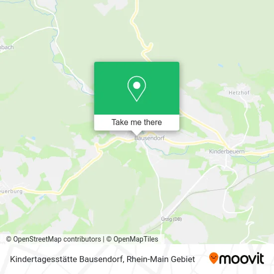 Карта Kindertagesstätte Bausendorf
