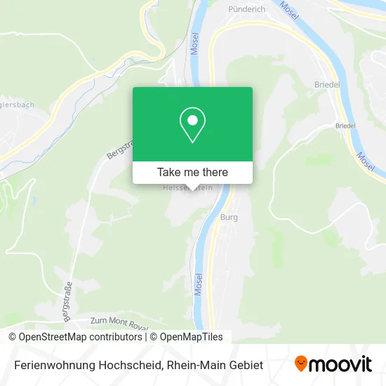 Карта Ferienwohnung Hochscheid