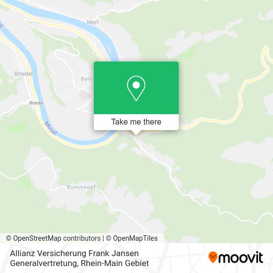 Карта Allianz Versicherung Frank Jansen Generalvertretung